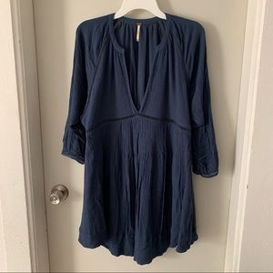 Free People "Go Lightly" Peasant Swing Dress